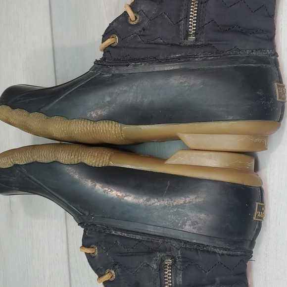 Sperry Womens Saltwater Duck Rubber Waterproof Outdoor Boots shoes sz 6 - Picture 9 of 12